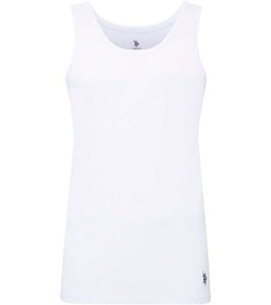 Resim U.S. Polo Assn. Erkek Beyaz Atlet Şort Set 80088 