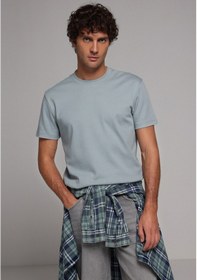 Resim Colin's Colins Regular Fit Yuvarlak Yaka Düz Erkek Yeşil Kısa Kol Tişört Cl1080108 Q1.v1 Dmt Dark Mint 