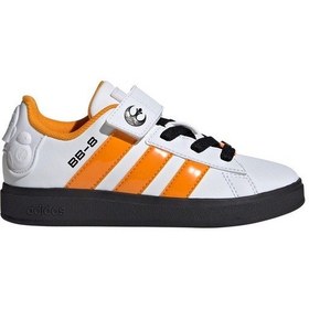 Resim Adidas Droıds Grand Court Beyaz Erkek Çocuk Sneaker Beyaz-Turuncu 