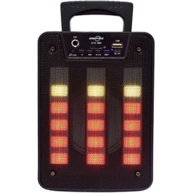 Resim Polygold GTS1869 Mikrofonlu Radyolu Rgb Ledli Bluetooth Hoparlör 