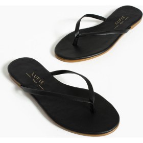 Resim Flufie Kadın Parmak Arası Terlik Siyah 