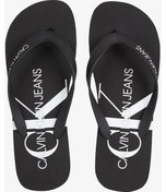 Resim Calvin Klein Beach Monogram Erkek Parmak Arası Terlik Siyah Siyah 