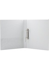 Resim 2k 2 Halkalı Klasör Pvc Cepli 3 Cm Renk - Siyah 