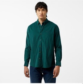 Resim Nautica Erkek Yeşil Classic Fit Gömlek Düz W47424t Yeşil 