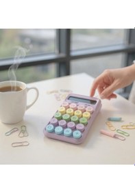 Resim Mu-541 10 Haneli Hesap Makinesi Mor Renk Çok Renkli 
