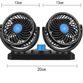 Resim Minihome Universal Araç Içi Fan Çakmaklık Girişli 2'li Vantilatör 