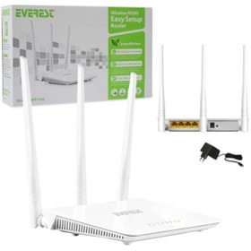 Resim Everest Ewr-f303 2.4ghz 300mbps 1wan+3lan Port Router 