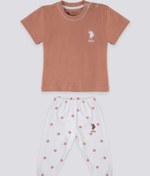 Resim U.S. Polo Assn. Shades Of Coffee Kahverengi Bebek Tshirt Takım 
