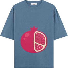 Resim Pomegranate - Hamile Oversize Tshirt - Mavi / M / Oversize 