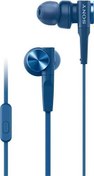 Resim SONY MDR-XB55AP EXTRA BASS MİKROFONLU KULAK İÇİ KULAKLIK MAVİ 