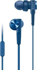 Resim SONY MDR-XB55AP EXTRA BASS MİKROFONLU KULAK İÇİ KULAKLIK MAVİ 