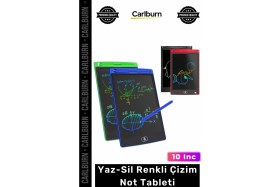 Resim Carlburn #tablet 10 Inç LCD Ekran Göz Koruma Yaratıcılık Geliştirme Çocuklar Için Eğitici Renkli Çizim Tablet 