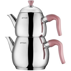 Resim Emsan Duru Mini Çaydanlık Takımı Pembe 0.75-1.5 Lt Pembe 