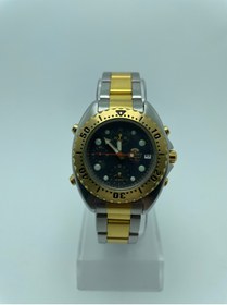 Resim Orient Erkek Quartz Kol Saati | Retro Koleksiyon | Alarm & Kronograf Fonksiyonlu | Füme Kadran 