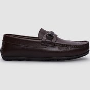Resim %100 Hakiki Deri Kahverengi Tokalı Erkek Loafer-kahverengi Kahverengi 