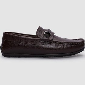 Resim %100 Hakiki Deri Kahverengi Tokalı Erkek Loafer-kahverengi Kahverengi 