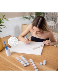 Resim Sayılarla Boyama Seti 40 x 50 CM Tuval Şasesine Gerili Zirveye Bakış 