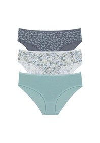 Resim Berrak 11447 Kadın 3 Lü Bato Bikini Asorti Çok Renkli 