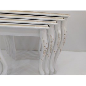 Resim Zigon Avangard Aslan Model Parlak Beyaz Lüx Kayın Torna Oymalı A (422099498) 