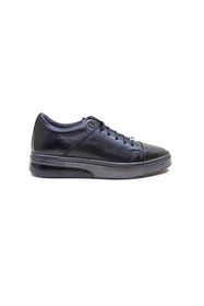 Resim LUCIANO BELLINI LUCIANO BELLİNİ SİYAH DERİ ERKEK SNEAKER AYAKKABI 