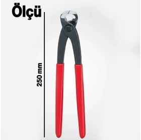 Resim Nzb Profesyonel Betoncu Kerpeteni 250 mm Demir Bağlama ve Kesme Pensesi Ergonomik Saplı Dayanıklı Model 