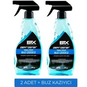 Resim Betax Buz Çözücü Defroster Sprey 500 ml 2 Adet Buz Kazıyıcı Hediyeli 