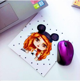 Resim Fatofotofan Miki Kız Kare Mouse Pad Mouse Altlığı 