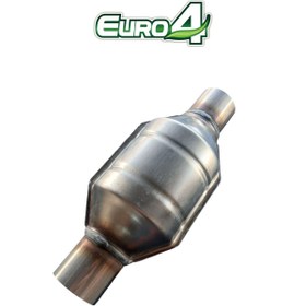 Resim Universal Euro 4 Yuvarlak Katalitik Konvertör Katalizör (1.6 motora kadar uyumlu - muayene garantili) 