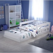 Resim Tuliplife Montessori Karyola Beyaz 90x190 Yatak Uyumlu 