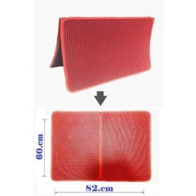 Resim Tineke Büyük Boy Elekli Kedi Tuvalet Önü Paspası 82 x 60 CM 