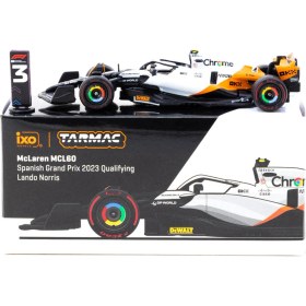 Resim Tarmac Works X İxo Models 1/64 Mclaren Mcl60 Spanish Grand Prix 2023 Qualifying 4 Lando Norris - Glo Çok Renkli 