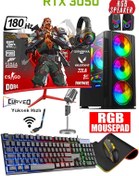 Resim DMC N321 (PUBG,GTA 5) Ryzen 5 5500,32gb Ram,1tb M.2 Ssd Rtx3050 24" 180hz Oyuncu Masaüstü Bilgisayar 