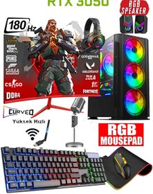 Resim DMC N321 (PUBG,GTA 5) Ryzen 5 5500,32gb Ram,1tb M.2 Ssd Rtx3050 24" 180hz Oyuncu Masaüstü Bilgisayar 
