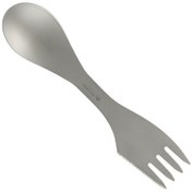 Resim Wezone Çok Amaçlı Saf Titanyum Çatal Bıçak Kaşık Seti - Taşınabilir Ve Hafif Ti49 Gümüş 