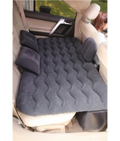 Resim Hombak Siyah Araç Içi Şişme Yatak- Iki Hava Yastıklı, Araba Seyahat Ve Kamp Suv Ve Binek Araçlara Uygun 