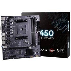 Resim Dragos Dragmode B450M Sata,M2 Ddr4 3200MHz Usb 3.0 Vga Hdmi Ses G.Lan AM4 mATX Anakart 