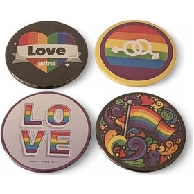 Resim Lgbt Magnet Set 1 - 4'lü Lgbt Magnet Karışık Renkli 