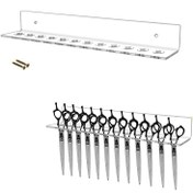 Resim 6/12 Delikli Akrilik Makas Organizatörleri Profesyonel Köpek Bakım Makasları İçin Uygun 7.62/40.64cm Kalınlığında Organizatör, Pazarlama Tutucuları Tarafından 15¾" 