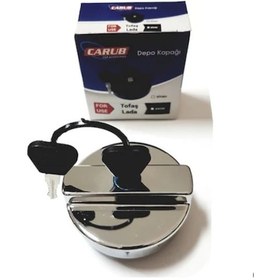 Resim Carub Tofaş Uyumlu Şahin Doğan Kartal Serçe Lada Krom Yakıt Depo Kapağı N11.58515 