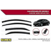 Resim Niken Toyota Corolla Uyumlu Kromlu Cam Rüzgarlığı 2014-2018 