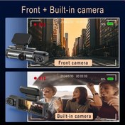 Resim Gaojunshop01 M8 Hafıza Kartı Yok 1080p Çift Kameralı Araç Kamerası Gece Görüşü Döngü Kayıt 32gb Destek 