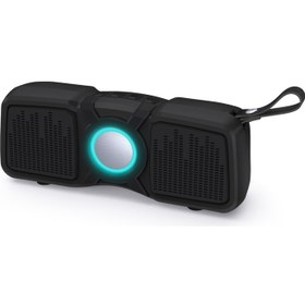 Resim New Rixing Yeni Rixing NR-9011 Bluetooth 5.0 Taşınabilir Açık Kablosuz Bluetooth Hoparlör Gri (Yurt Dışından) 