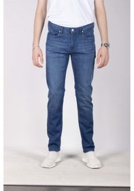 Resim Erkek Kot Pantolon Regular Fit Mavi Düz Paça 5 Cepli Jean Ncs Jeans 576 6138-mavi Mavi 