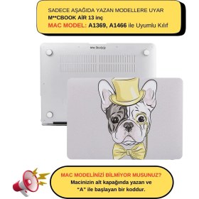 Resim McStorey Macbook Air Kılıf 13 inç Dog02NL (Eski USB'li Model 2010-2017) A1369 A1466 ile Uyumlu 