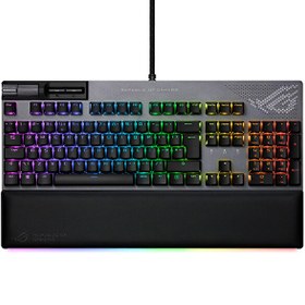 Resim Asus ROG Strix Flare II Red Animate Türkçe Q Hot-Swap ROG NX Red Switch RGB Mekanik Gaming Klavye 