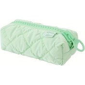 Resim Sunshine011 Büyük Kapasiteli Yeşil Şeker Rengi Kalem Kutusu Fermuarlı Çok Amaçlı Kırtasiye Kozmetik Çantası 