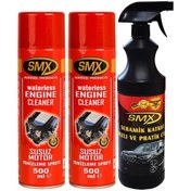 Resim Smx Susuz Motor Temizleme Spreyi 2ad 500ml-seramik Hızlı Cila 1lt 