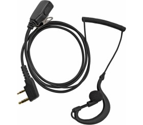 Resim Yuwa 2 Adet Telsizler Için Akustik Kulaklık Siyah Spiral Kulak Içi Telsiz Kulaklığı Baofeng BF-999S BF-888S BF-777S Uv-82 
