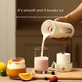 Resim Taşınabilir Blender Elektrikli Meyve Sıkacağı Smoothie Blender Mini Meyve Suyu Yapımcısı El Mutfak Mikser Sebze,1500mAh 