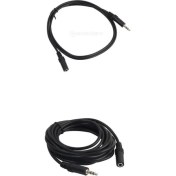 Resim Fayshow 2 Parça 3.5mm Stereo Ses Audio Aux Kulaklık Kulaklık Uzatma Kablosu (Yurt Dışından) 